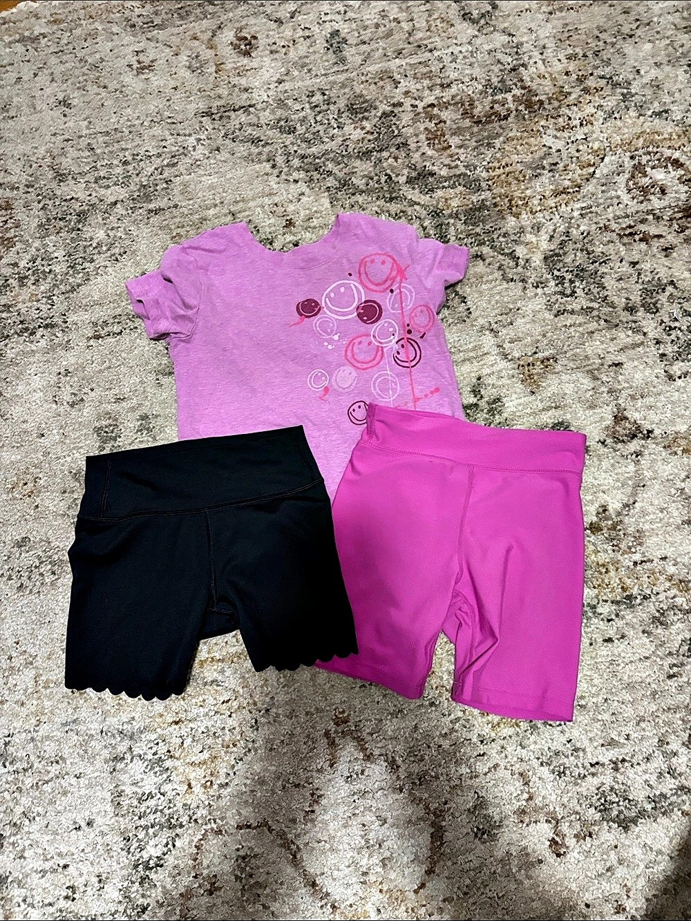 Size 8 (medium) Gap GapKids SmileyWorld Graphic T-Shirt Matching Set Pink & Blac